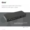 CLUB3D DisplayPort/HDMI KVM jungiklis/dokas 4K60Hz USB Type-C įvestims