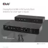 CLUB3D DisplayPort/HDMI KVM jungiklis/dokas 4K60Hz USB Type-C įvestims