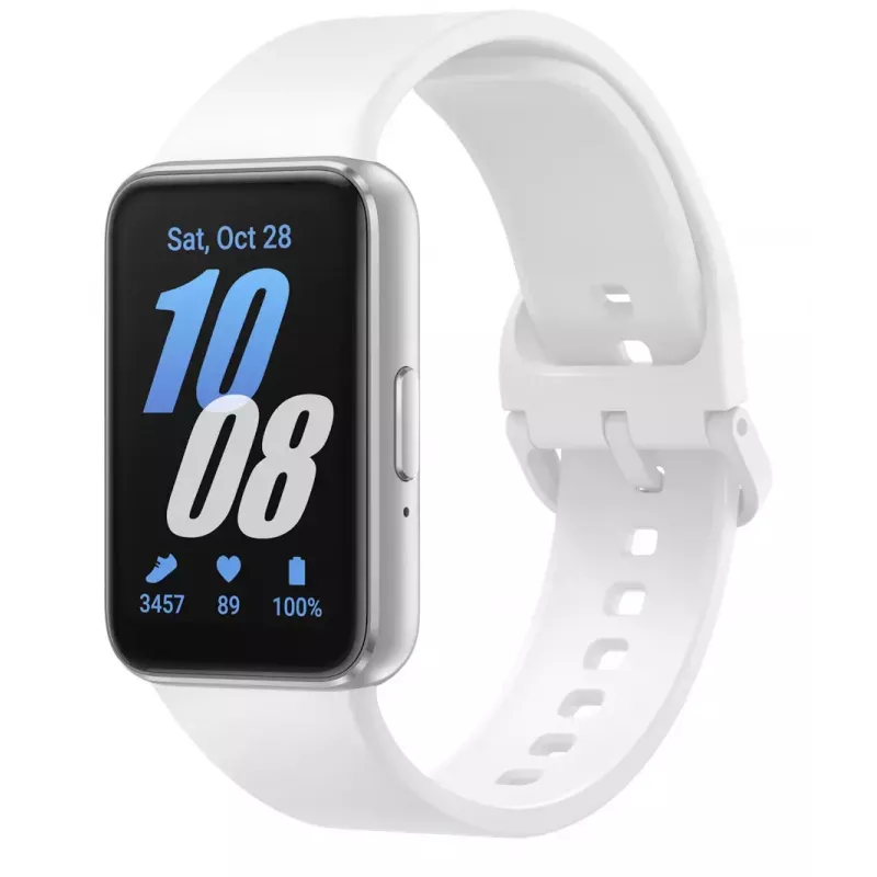 Samsung Galaxy Fit3 4.06 cm (1.6 col.) AMOLED 40 mm skaitmeninis 256 x 402 pikselių jutiklinis ekranas sidabrinis