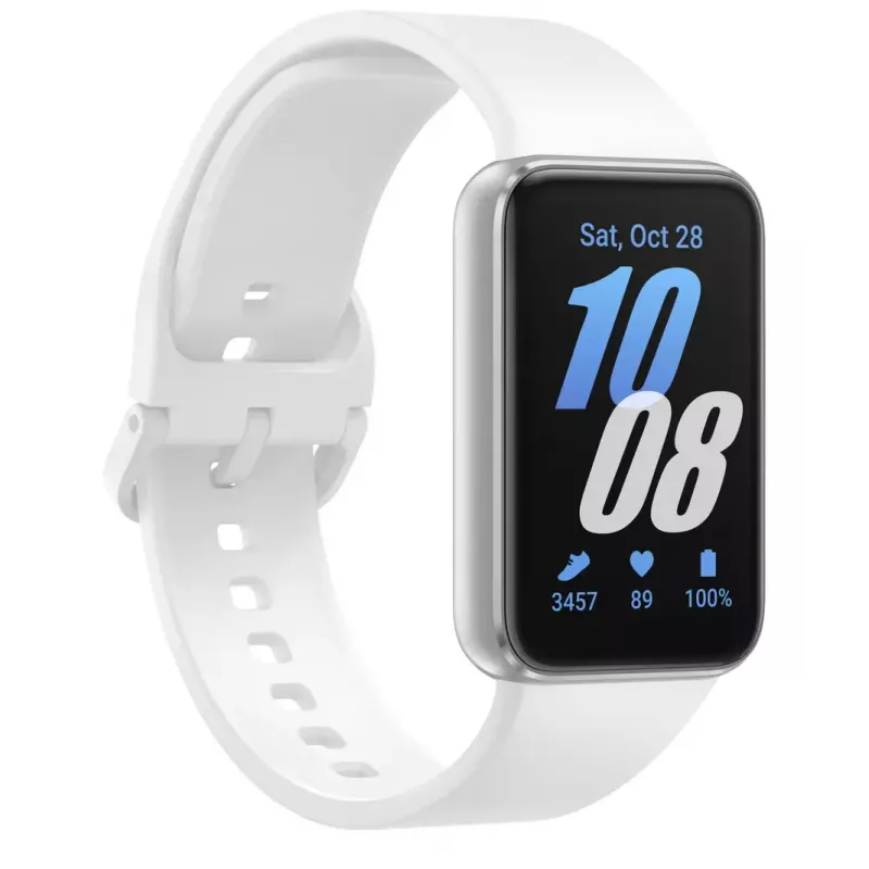 Samsung Galaxy Fit3 4.06 cm (1.6 col.) AMOLED 40 mm skaitmeninis 256 x 402 pikselių jutiklinis ekranas sidabrinis