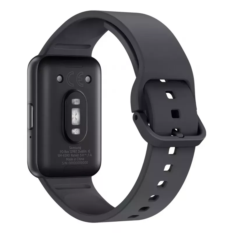 Išmanusis laikrodis Samsung Galaxy Fit3 — stačiakampis aliumininis korpusas 40 mm, 1,6 colio AMOLED, širdies ritmo matuoklis, barometras, 5 ATM, Bluetooth 5.3, 208 mAh