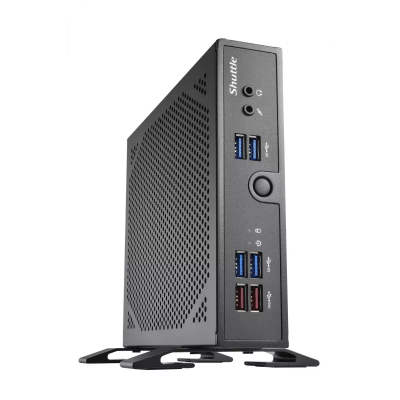 Shuttle XPC slim Barebone DS50U7, i7-1355U, 2x LAN (1x 2.5Gbit, 1x 1Gbit), 1xCOM, 1xHDMI, 1xDP, 1x VGA, beventiliatorinis, 24/7 nuolatinis darbas