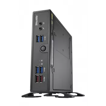 Shuttle XPC slim Barebone DS50U7, i7-1355U, 2x LAN (1x 2.5Gbit, 1x 1Gbit), 1xCOM, 1xHDMI, 1xDP, 1x VGA, beventiliatorinis, 24/7 nuolatinis darbas