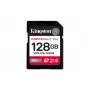 Kingston Technology 128 GB Canvas React Plus SDXC UHS-II 280R/100W U3 V60, skirta Full HD/4K
