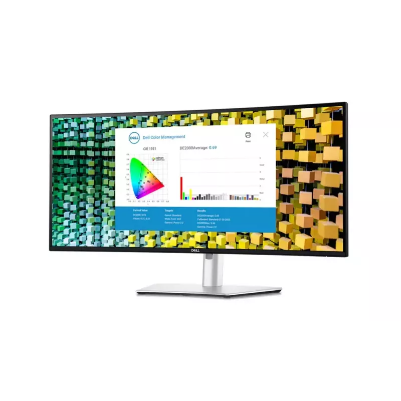 DELL UltraSharp U3425WE kompiuterio monitorius 86,7 cm (34,1 col.) 3440 x 1440 pikselių „Wide Quad HD“ LCD juodas, sidabrinis