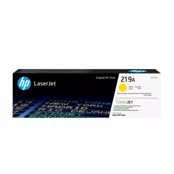 HP 219A geltona originali LaserJet dažomųjų miltelių kasetė, 1200 puslapių, geltona, 1 vnt.