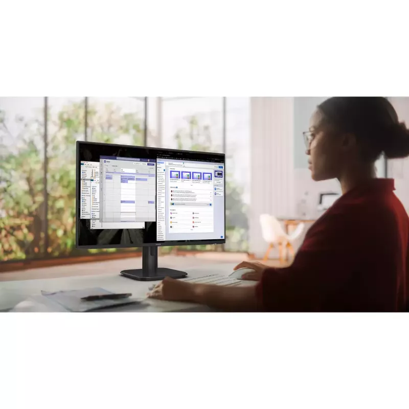 Monitorius Philips 1000 serijos 24E1N1100A/00 23,8 colio LCD Full HD IPS, 1920×1080, 100 Hz, 4 ms, sRGB, HDMI, VGA, garsiakalbiai