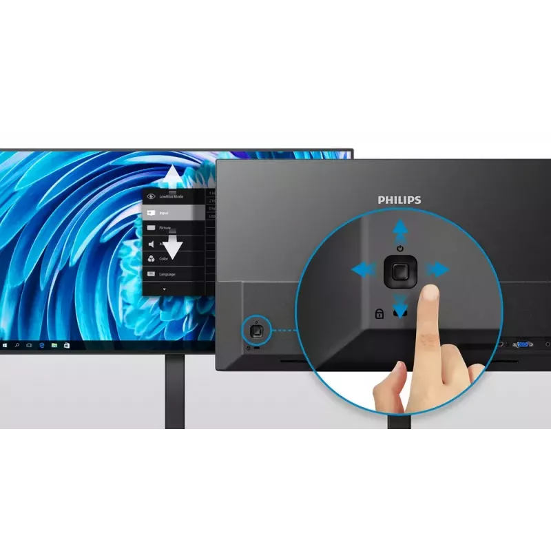 Monitorius Philips 1000 serijos 24E1N1100A/00 23,8 colio LCD Full HD IPS, 1920×1080, 100 Hz, 4 ms, sRGB, HDMI, VGA, garsiakalbiai
