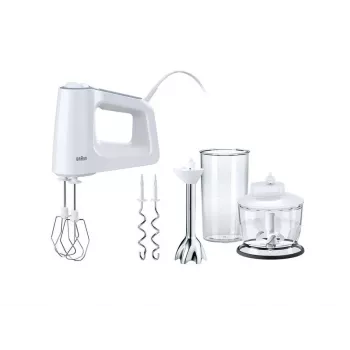 Braun MultiMix 3 HM 3137 WH rankinis plaktuvas 500 W balta