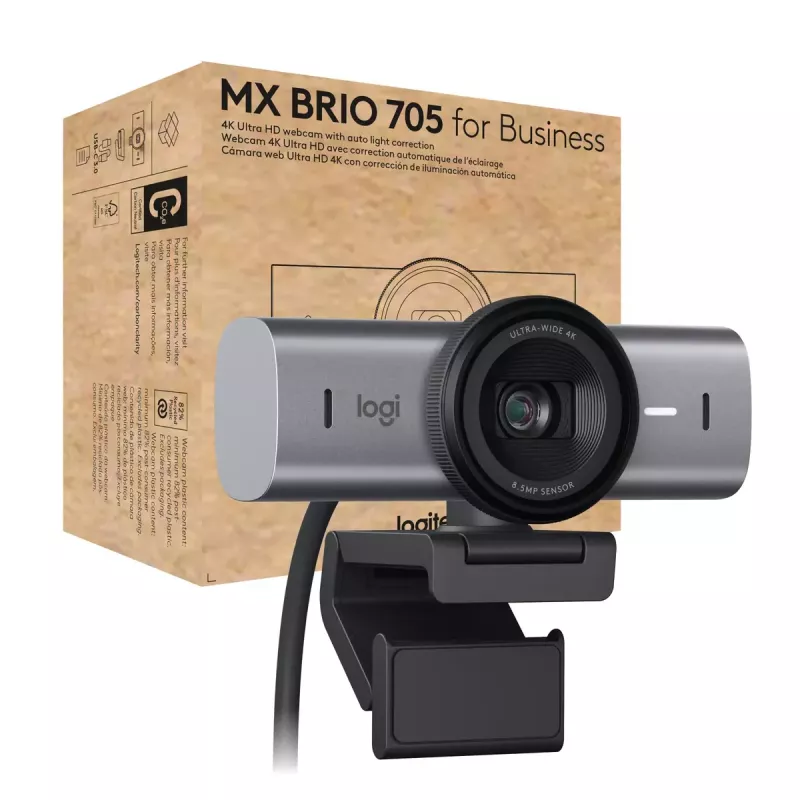 Internetinė kamera Logitech MX Brio 705 8.5 MP 4K Ultra HD USB 3.2