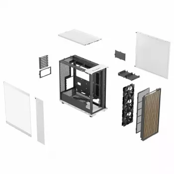 Kompiuterio korpusas Fractal Design FD-C-NOR1X-04 Midi Tower White