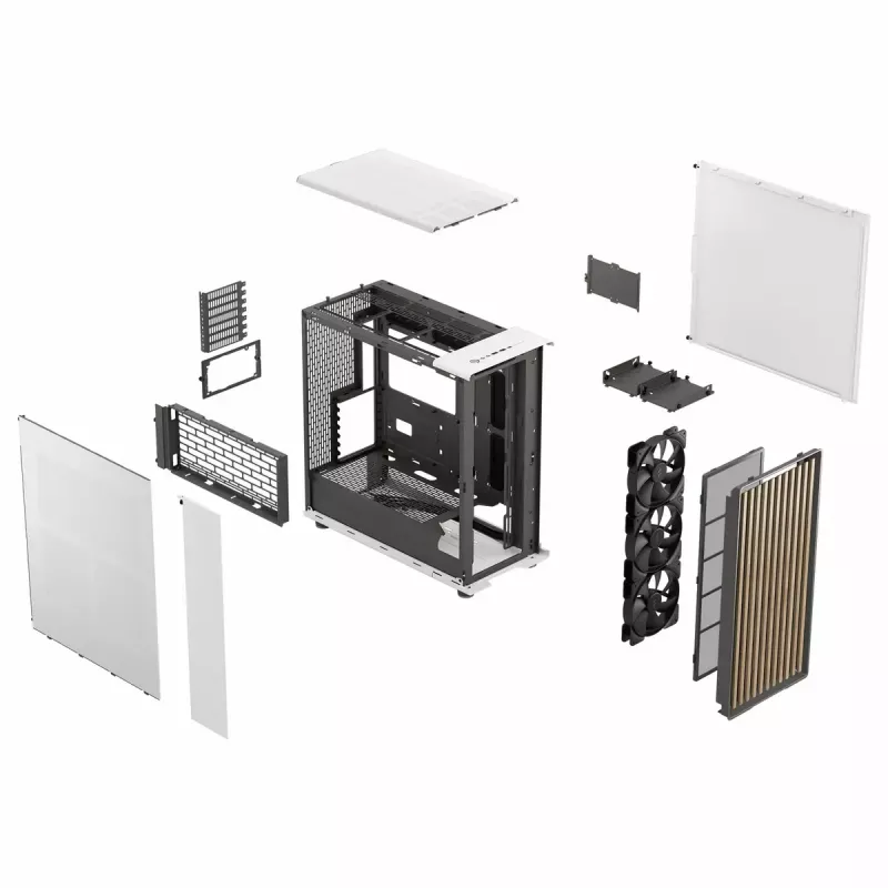 PC dėklas Fractal Design FD-C-NOR1X-03 Midi Tower Baltas
