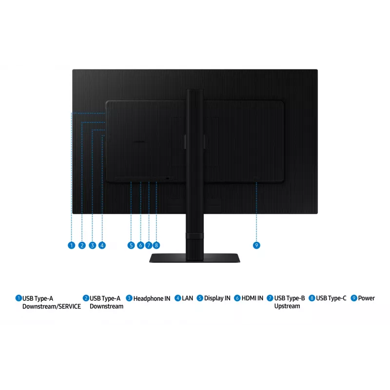 Samsung S80UD kompiuterio monitorius 68,6 cm (27 colių) 3840 x 2160 pikselių 4K Ultra HD LCD juodas