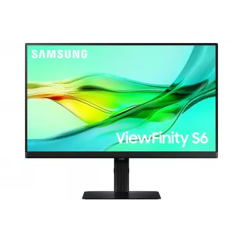 24 colių Quad HD LCD monitorius Samsung S60UD LS24D600UAUXEN — 2560×1440, IPS, 5 ms, USB-C PD 90W, USB 3.2 hub, VESA