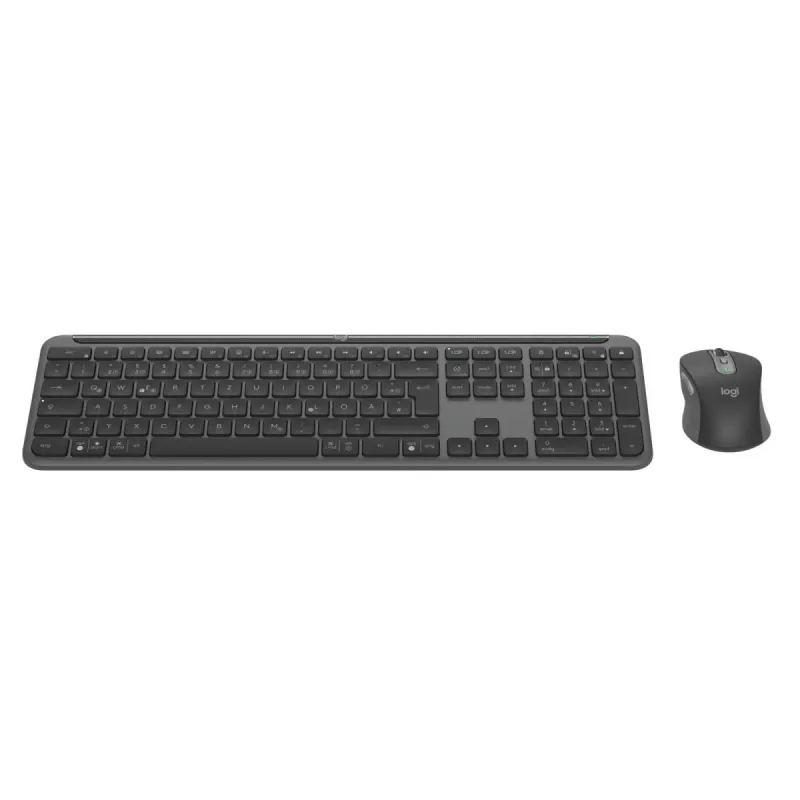 Logitech MK950 Signature for Business klaviatūra ir pelė belaidė Bluetooth QWERTZ vokiška grafito spalvos