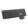 Logitech MK950 Signature for Business klaviatūra ir pelė belaidė Bluetooth QWERTZ vokiška grafito spalvos