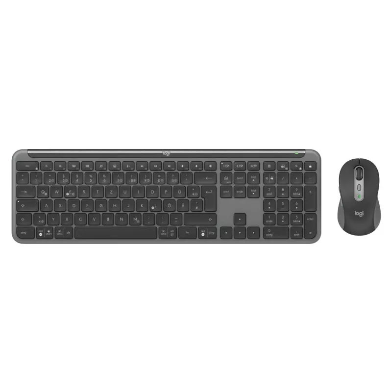 Logitech MK950 Signature for Business klaviatūra ir pelė belaidė Bluetooth QWERTZ vokiška grafito spalvos