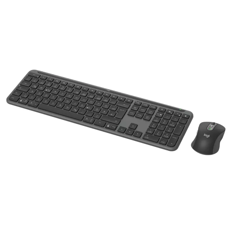 Logitech MK950 Signature for Business klaviatūra ir pelė belaidė Bluetooth QWERTZ vokiška grafito spalvos