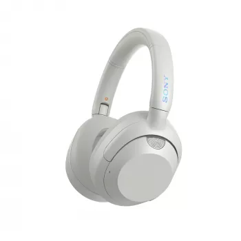 Ausinės Sony WH-ULT WEAR monauralinės, laidinės ir Bluetooth 5.2, ANC, 50h veikimo (ANC išjungtas), USB-C įkrovimas, baltos