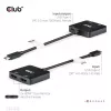 CLUB3D USB-C® šakotuvas į du HDMI™ 4K60Hz M/F+PD3.0 100 W