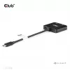 CLUB3D USB-C® šakotuvas į du HDMI™ 4K60Hz M/F+PD3.0 100 W