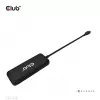 CLUB3D USB-C 4 prievadų 10G duomenų šakotuvas su PD3.0 įkrovimu, laidinis, USB 3.2 Gen 1 (3.1 Gen 1) Type-C, 100 W, juodas, 10 Gbit/s, USB