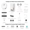 Dreame X40 Ultra Complete, bekrepšis, baltas, apvalus, dulkių maišelis, 2 ratukai (-ų), 0,3 l