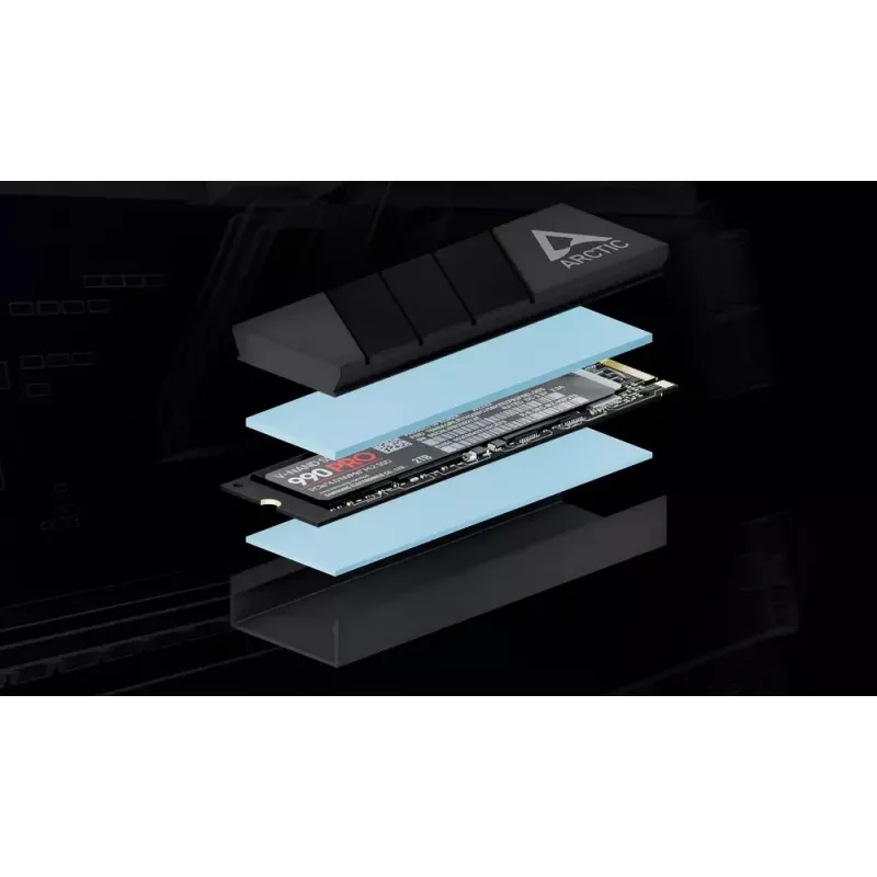 ARCTIC M2 Pro (juodas) – SSD aušintuvas M.2 diskams
