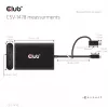 Vaizdo skirstytuvas Club 3D CSV-1478 USB Type-C (su USB-A adapteriu) į du DisplayPort 4K60Hz, juodas