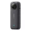 Veiksmo kamera Insta360 X4 — 72 MP, 8K (7680×3840) CMOS, 1/2 colio jutiklis, įmontuotas ekranas, Wi‑Fi, 120 kadrų per sekundę, MicroSD, 602 g, juoda