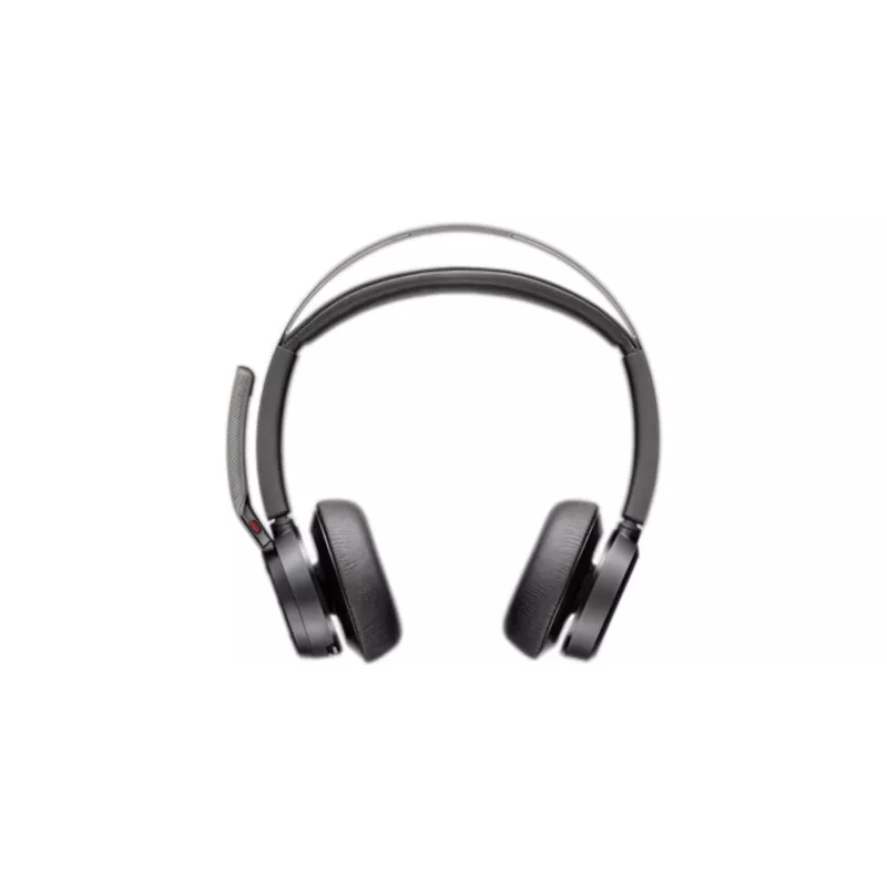 HP Poly Voyager Focus 2 Microsoft Teams Certified USB-C-C Headset +USB-C/A Adapter +Charging Stand