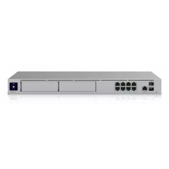 Valdomas jungiklis UBIQUITI UniFi Dream Machine Pro Max, 9 prievadų 2.5G Ethernet, 1U stovas, 2×SFP+, 10G palaikymas, 60W galia