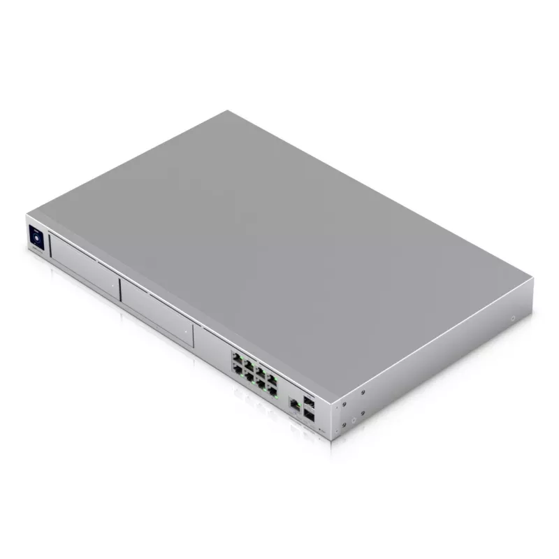 Valdomas jungiklis UBIQUITI UniFi Dream Machine Pro Max, 9 prievadų 2.5G Ethernet, 1U stovas, 2×SFP+, 10G palaikymas, 60W galia