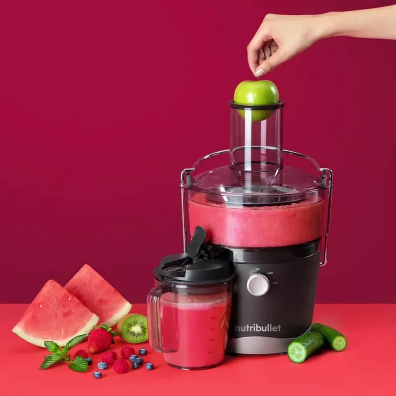 NutriBullet NBJ100G sulčiaspaudė 800 W Juoda, Pilka