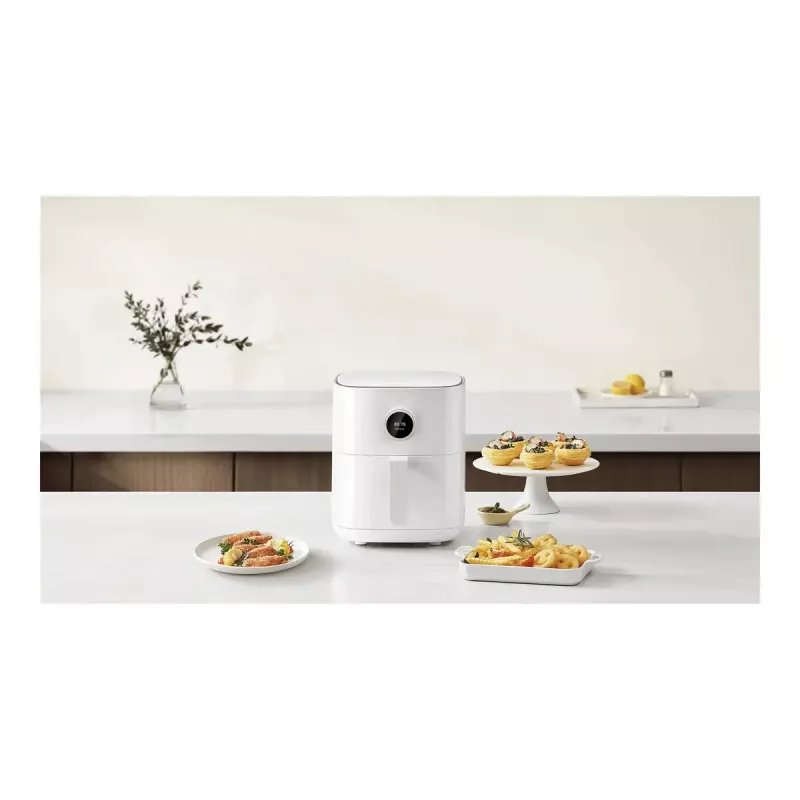 Karšto oro gruzdintuvė Xiaomi BHR8234EU 4,5 l 1500 W balta, liečiamas OLED, Wi‑Fi programėlės valdymas