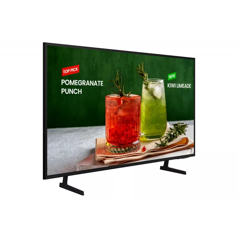 Samsung BE43D-H skaitmeninis informacinis ekranas 109,2 cm (43 colių) LED Wi-Fi 4K Ultra HD juodas Tizen 16/7