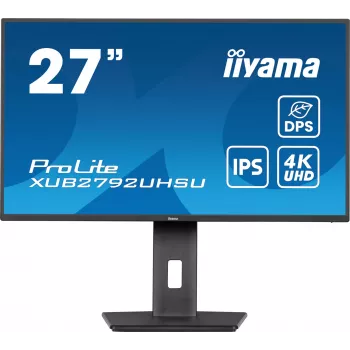iiyama ProLite XUB2792UHSU-B6 kompiuterio monitorius 68,6 cm (27 colių) 3840 x 2160 pikselių 4K Ultra HD LED Juodas
