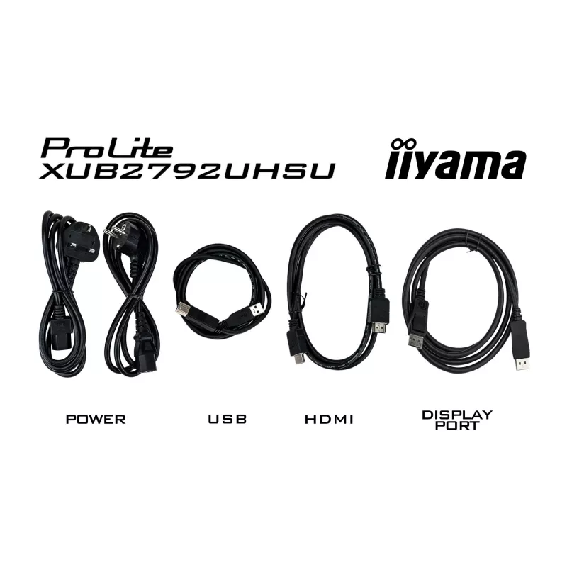 iiyama ProLite XUB2792UHSU-B6 kompiuterio monitorius 68,6 cm (27 colių) 3840 x 2160 pikselių 4K Ultra HD LED Juodas