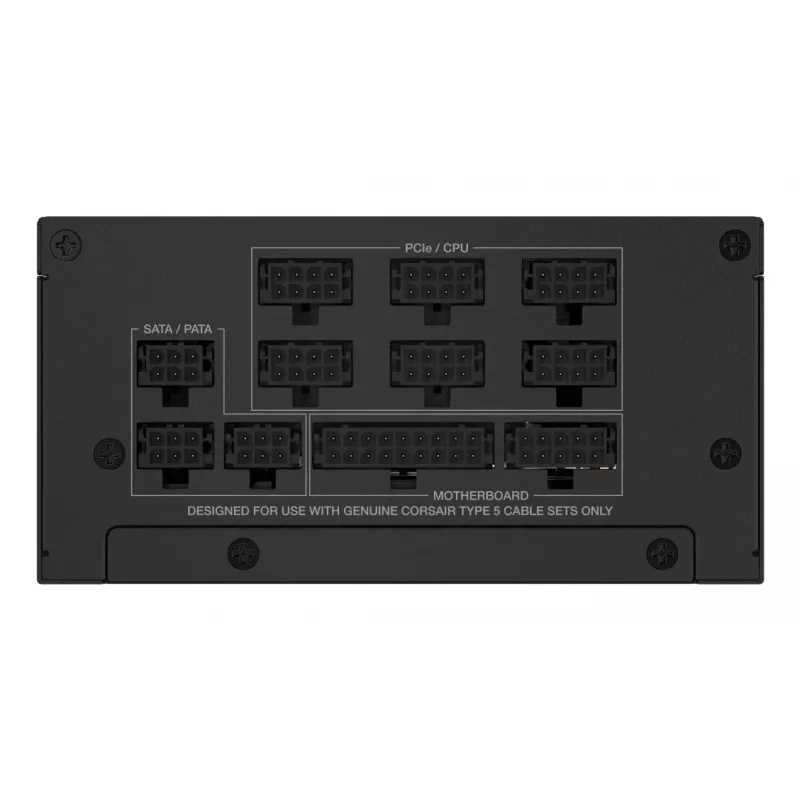 Maitinimo blokas CORSAIR CP-9020257-EU — 1000 W, 24 kontaktų ATX, 80 PLUS Gold, 140 mm ventiliatorius, juodas