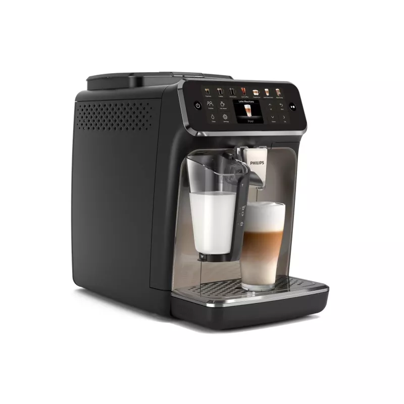 Espresso aparatas Philips EP4449/70 — pilnai automatinis, 1,8 L vandens talpa, 275 g pupelių talpykla, keraminis malūnėlis, 15 barų
