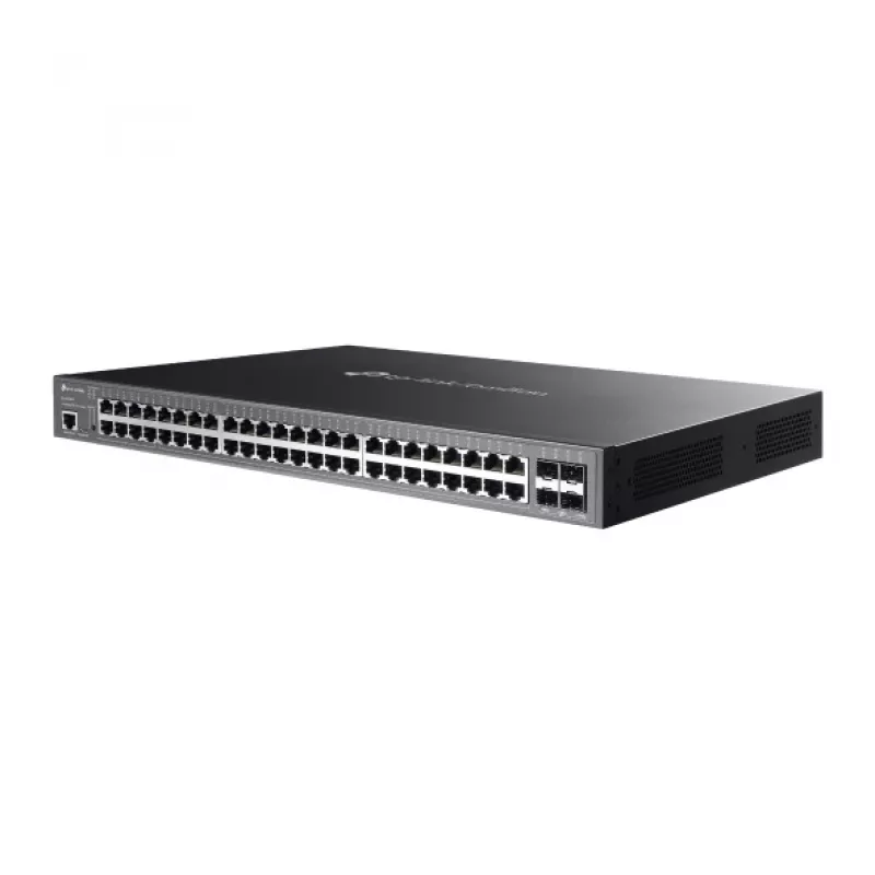 TP-Link Omada SG3452XMPP tinklo jungiklis Valdomas L2+ Gigabit Ethernet (10/100/1000) Power over Ethernet (PoE) 1U Juoda