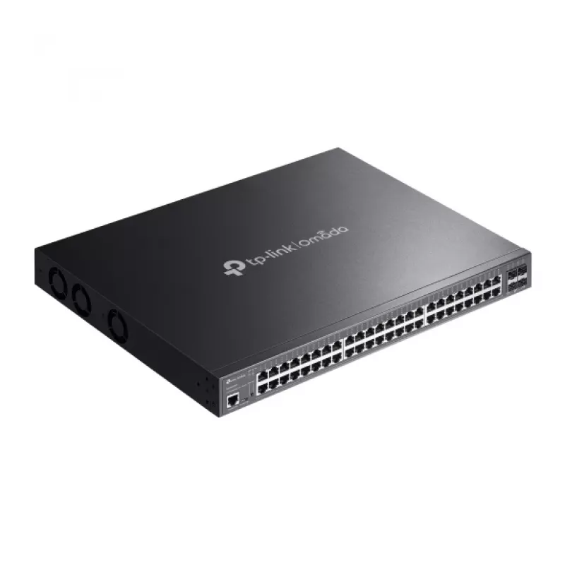 TP-Link Omada SG3452XMPP tinklo jungiklis Valdomas L2+ Gigabit Ethernet (10/100/1000) Power over Ethernet (PoE) 1U Juoda