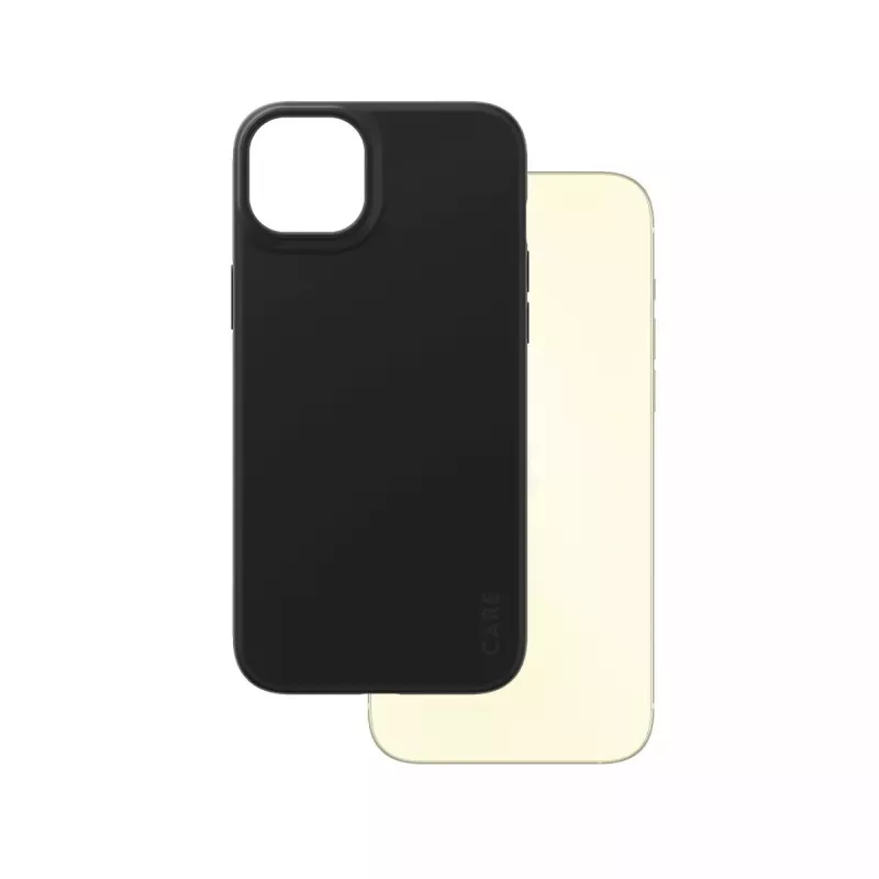 Dėklas PanzerGlass CARE by madingas dėklas Juoda iPhone 15 Plus permatomas
