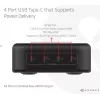 Mobiliojo įrenginio įkroviklis CLUB3D CAC-1918 Universal Black AC 4 USB Type-C prievadai
