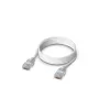 Tinklo komutacinis kabelis UBIQUITI UACC-Cable-Patch-EL-1M-W — Cat6, 1 m, 2.5 GbE, PoE++ (4PPoE), permatomas, RJ-45 kištukas–kištukas
