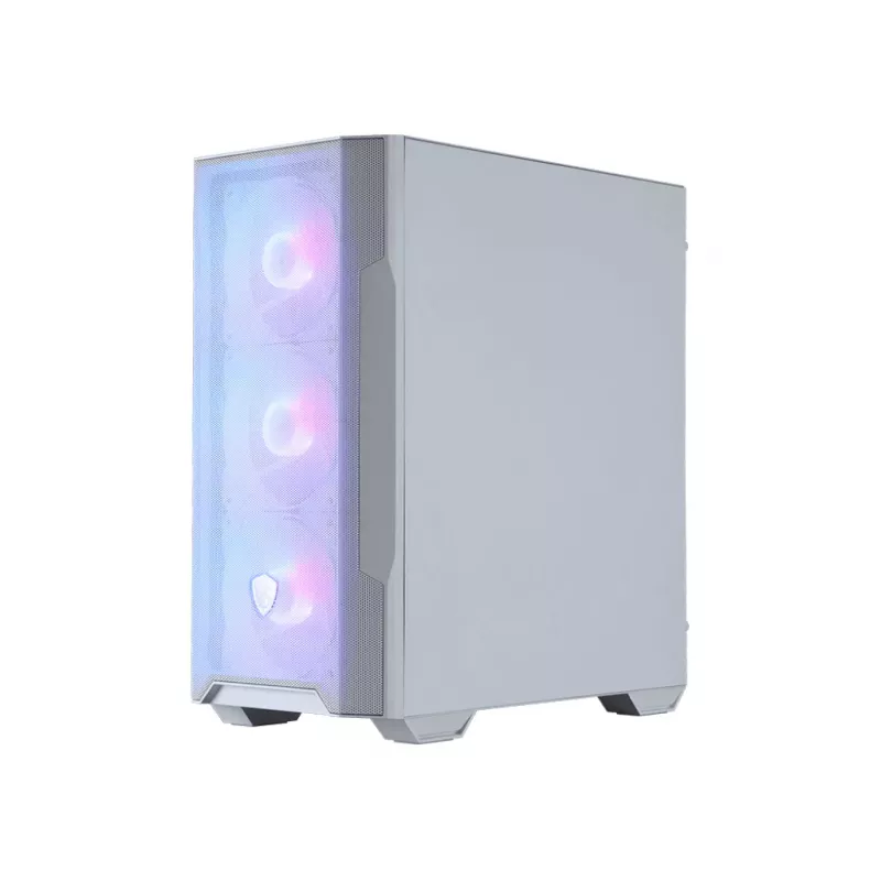 PC Case MSI MAG FORGE M100R Midi Tower Transparent, White