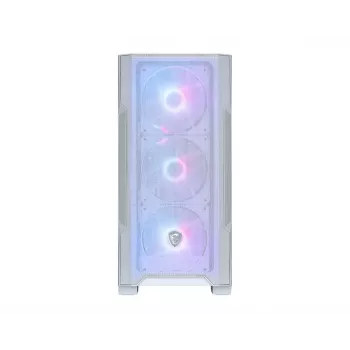 PC Case MSI MAG FORGE M100R Midi Tower Transparent, White