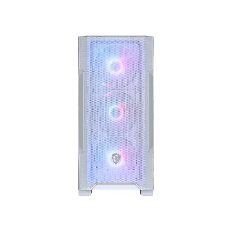 PC Case MSI MAG FORGE M100R Midi Tower Transparent, White