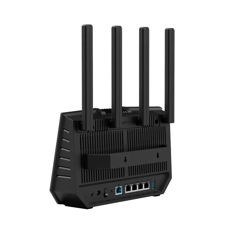 ASUS RT-BE92U belaidis maršrutizatorius 10 Gigabit Ethernet trijų juostų (2.4 GHz / 5 GHz / 6 GHz) Juodas