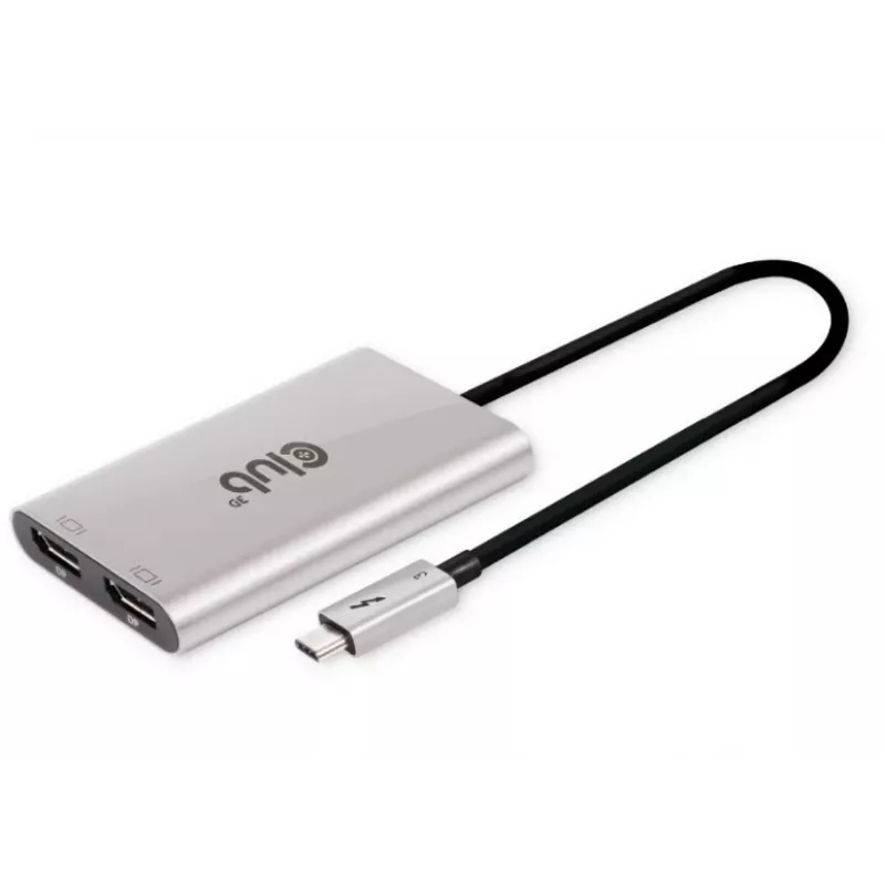 CLUB3D Thunderbolt™ 3 į DisplayPort™ dviejų monitorių 4K60Hz M/F